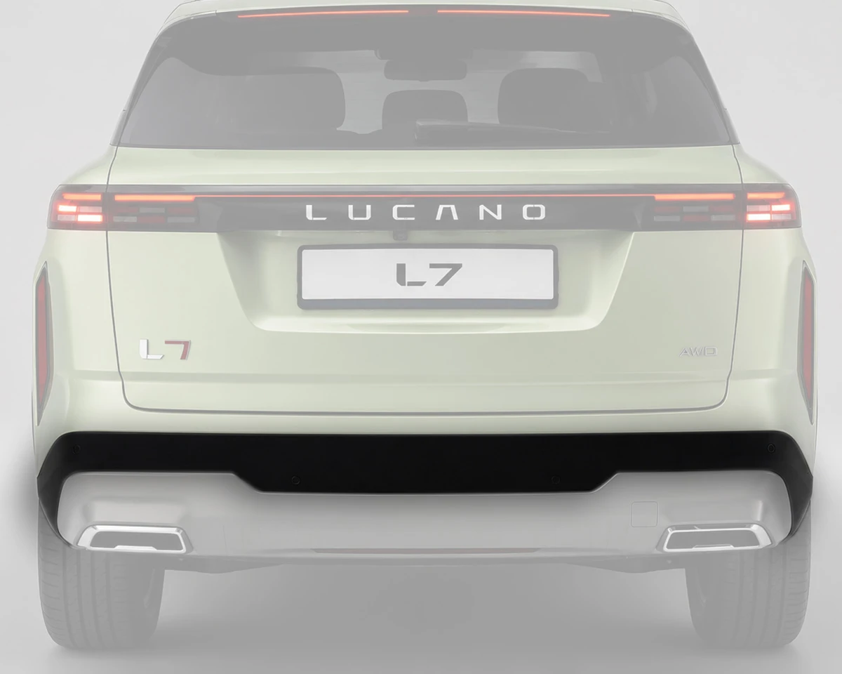 lucano l7 rear bumper center trim فلاپ میانی سپر عقب لوکانو L7 پوسته وسط سپر عقب لوکانو L7 اصلی