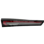 چراغ خطر صندوق چپ ریسپکت با لنز قرمز شفاف و بخش شفاف پایین همراه با قاب مشکی و LED داخلی